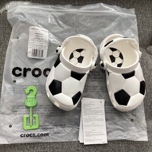 CROCS Kids' Classic Soccer Ball Clog (Walker) size 7